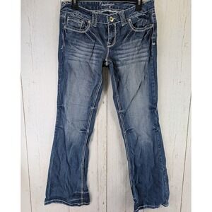 Amethyst Size 9 Blue Womens Denim‎ Bootcut Stretch Juniors Y2k Jeans